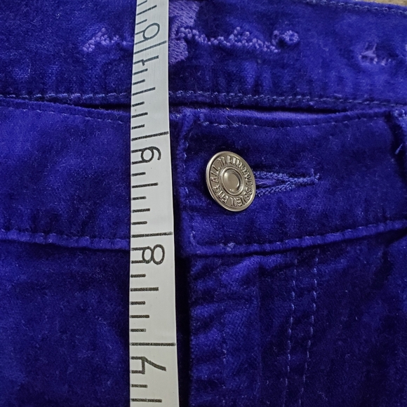 7 For All Mankind Velvet Vibrant Purple Skinny Pants 29 Waist - Picture 3 of 11